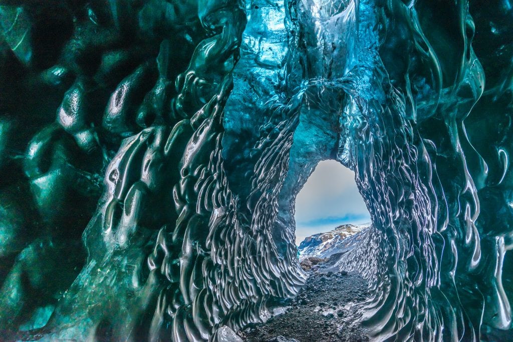 underwater ice caves