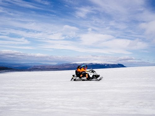 Into the Glacier Ice Tunnel and Snowmobile Combo