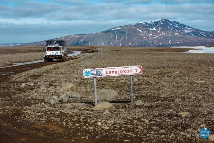 Road sign to Langjokull